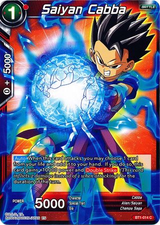 Saiyan Cabba (Alternate Art) [BT1-014] | Black Swamp Games