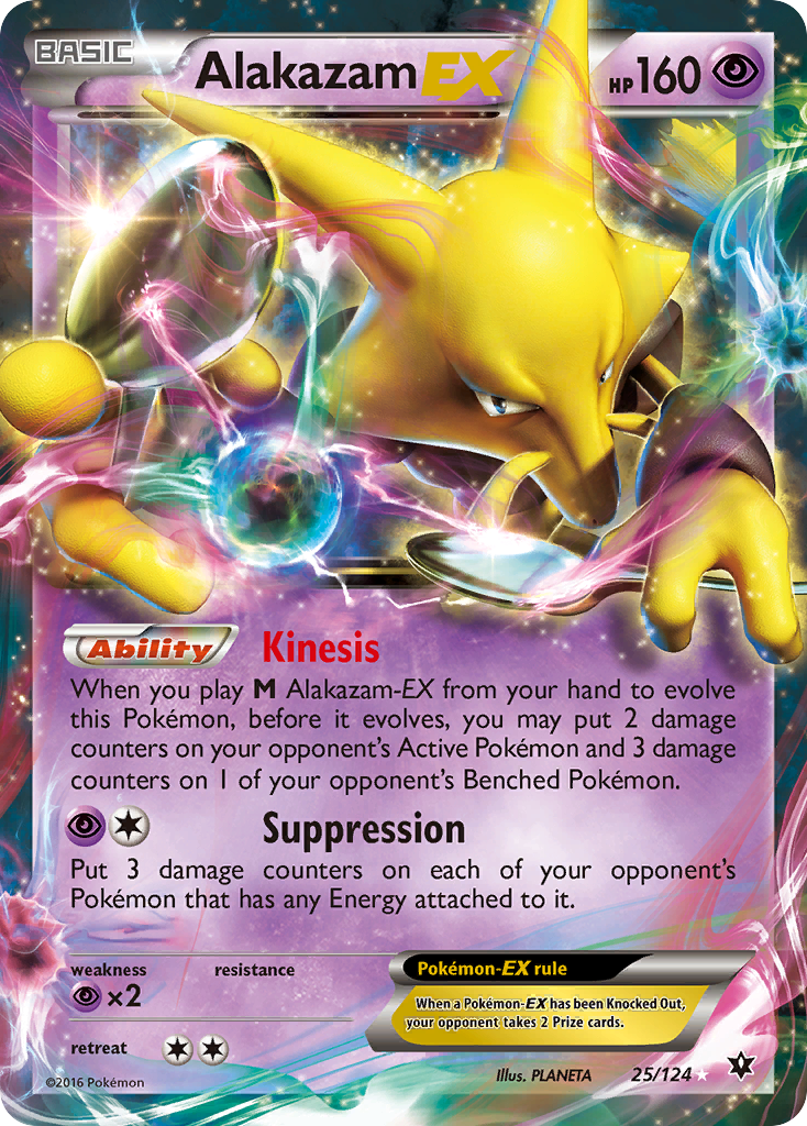 Alakazam EX (25/124) [XY: Fates Collide] | Black Swamp Games