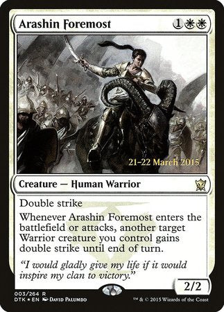 Arashin Foremost [Dragons of Tarkir Promos] | Black Swamp Games