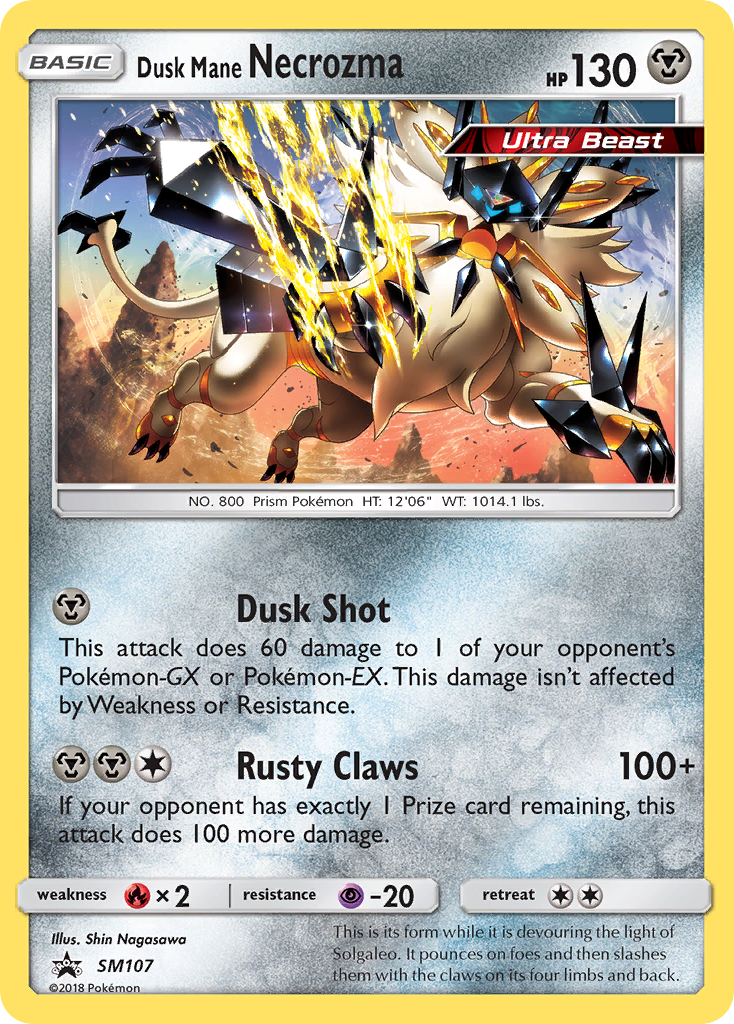 Dusk Mane Necrozma (SM107) [Sun & Moon: Black Star Promos] | Black Swamp Games