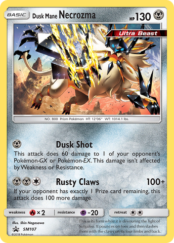 Dusk Mane Necrozma GX (SM102) [Sun & Moon: Black Star Promos]