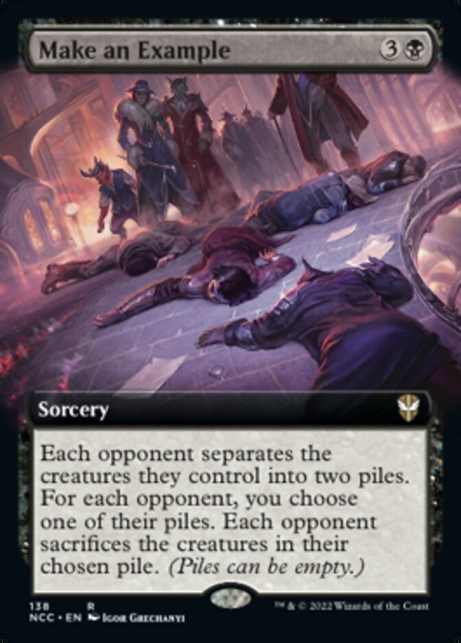Make an Example (Extended Art) [Streets of New Capenna Commander] | Black Swamp Games