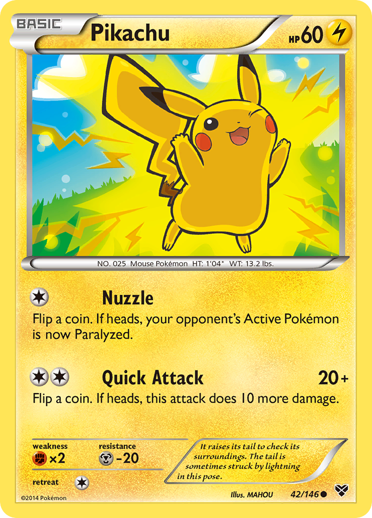 Pikachu (42/146) [XY: Base Set] | Black Swamp Games