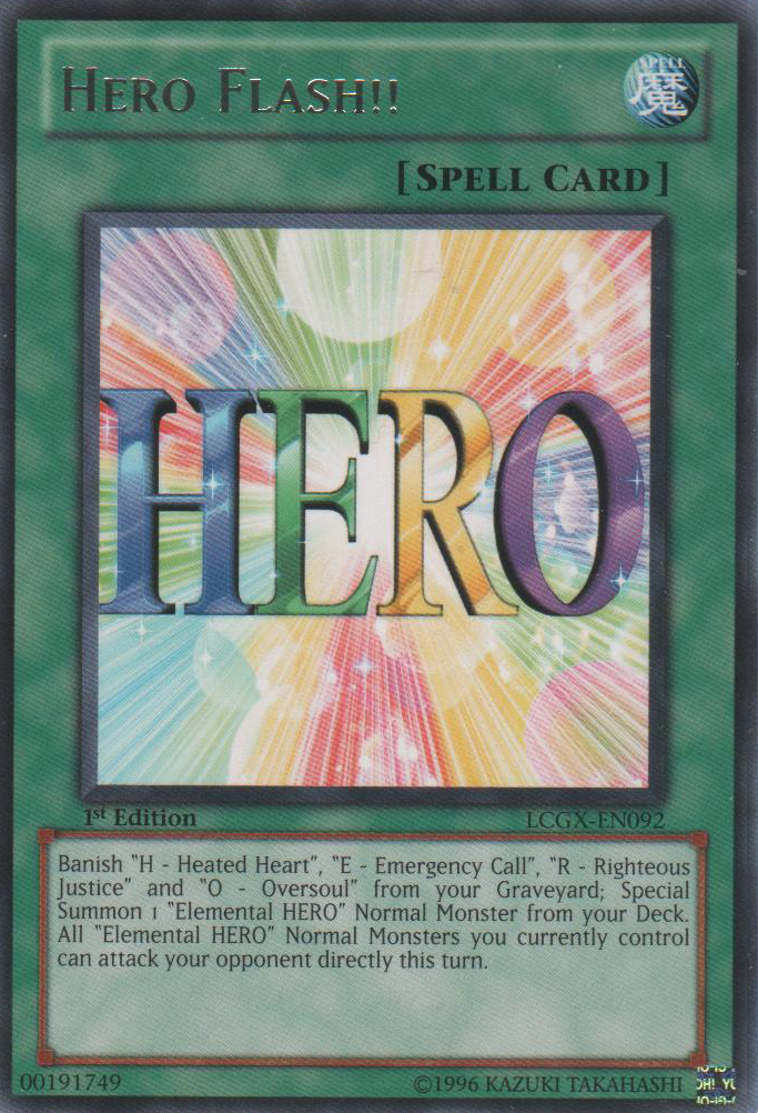 Hero Flash!! [LCGX-EN092] Rare | Black Swamp Games