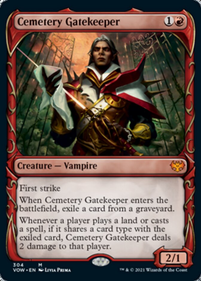 Cemetery Gatekeeper (Showcase Fang Frame) [Innistrad: Crimson Vow] | Black Swamp Games