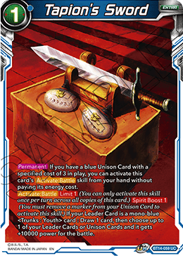 Tapion's Sword (BT14-059) [Cross Spirits] | Black Swamp Games