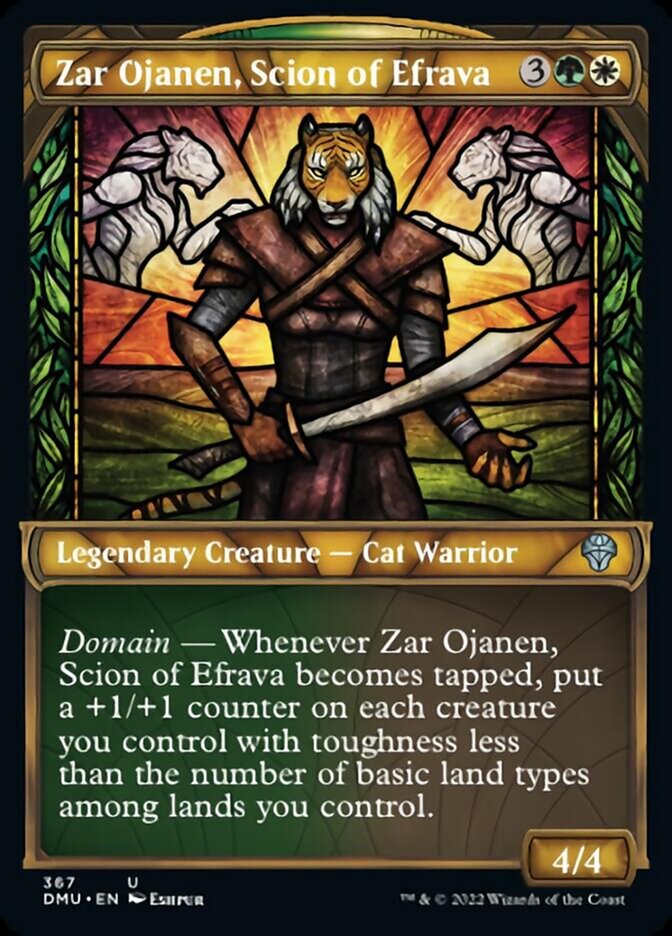 Zar Ojanen, Scion of Efrava (Showcase Textured) [Dominaria United] | Black Swamp Games
