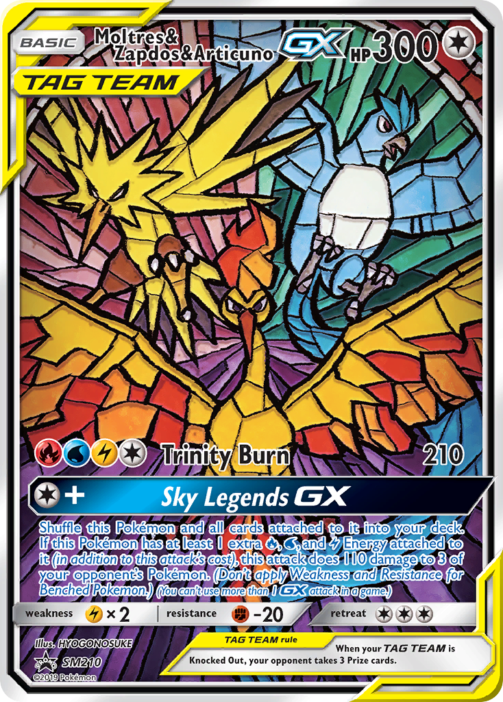 Moltres & Zapdos & Articuno GX (SM210) [Sun & Moon: Black Star Promos] | Black Swamp Games