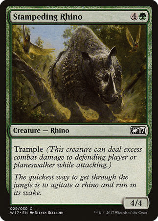 Stampeding Rhino [Welcome Deck 2017] | Black Swamp Games