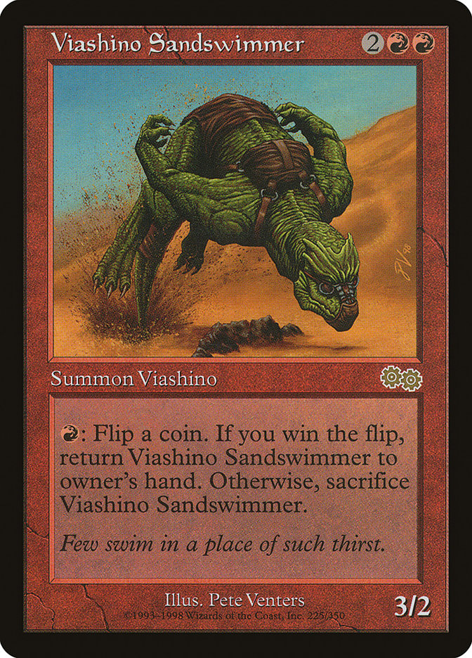 Viashino Sandswimmer [Urza's Saga] | Black Swamp Games