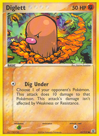 Diglett (61/112) [EX: FireRed & LeafGreen] | Black Swamp Games