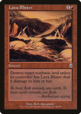 Lava Blister [Odyssey] | Black Swamp Games