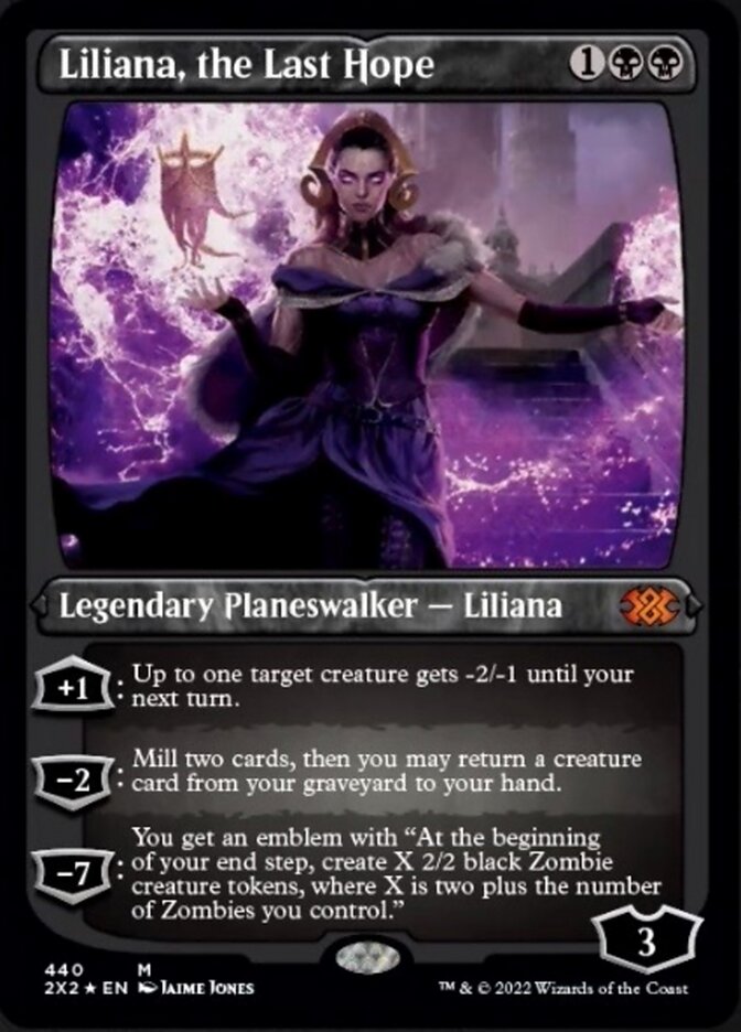 Liliana, the Last Hope (Foil Etched) [Double Masters 2022] | Black Swamp Games