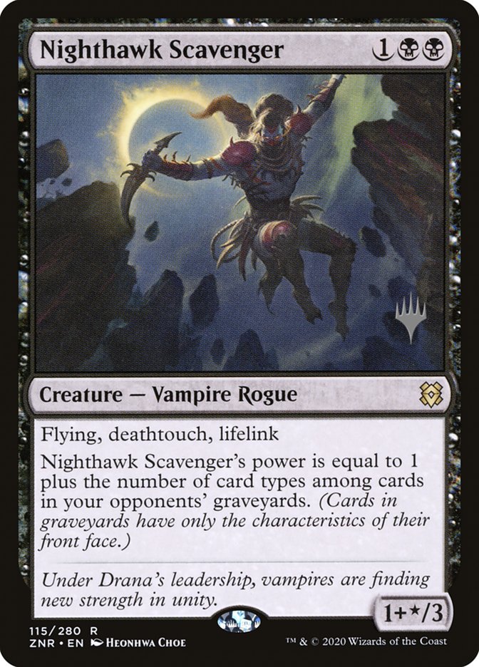 Nighthawk Scavenger (Promo Pack) [Zendikar Rising Promos] | Black Swamp Games