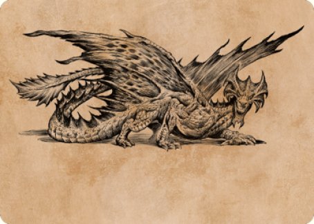 Ancient Brass Dragon Art Card (49) [Commander Legends: Battle for Baldur's Gate Art Series] | Black Swamp Games