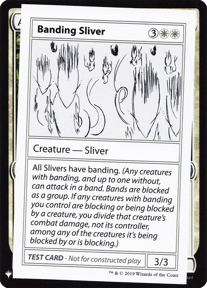 Banding Sliver [Mystery Booster Playtest Cards] | Black Swamp Games