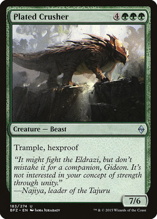 Plated Crusher [Battle for Zendikar] | Black Swamp Games