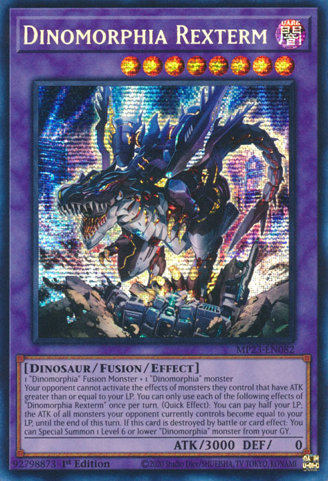 Dinomorphia Rexterm [MP23-EN082] Prismatic Secret Rare | Black Swamp Games