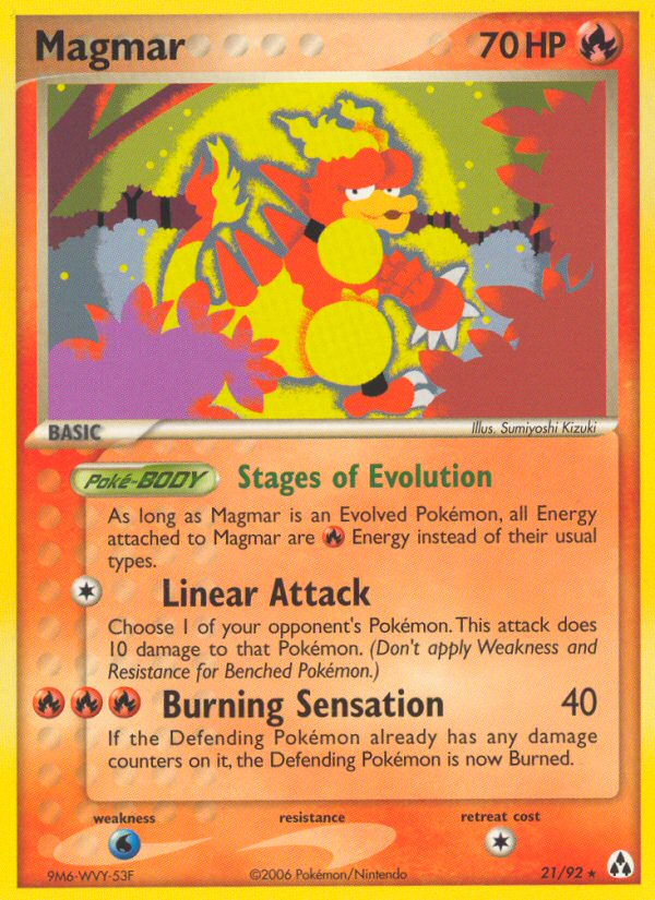 Magmar (21/92) [EX: Legend Maker] | Black Swamp Games