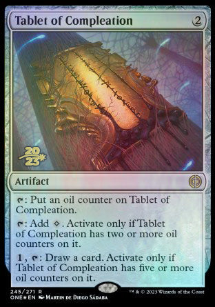 Tablet of Compleation [Phyrexia: All Will Be One Prerelease Promos] | Black Swamp Games