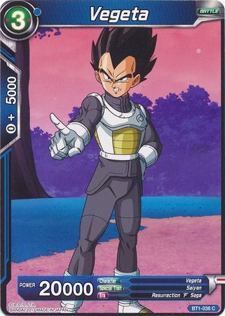 Vegeta [BT1-038] | Black Swamp Games