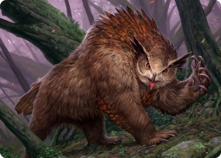 Owlbear Art Card [Dungeons & Dragons: Adventures in the Forgotten Realms Art Series] | Black Swamp Games