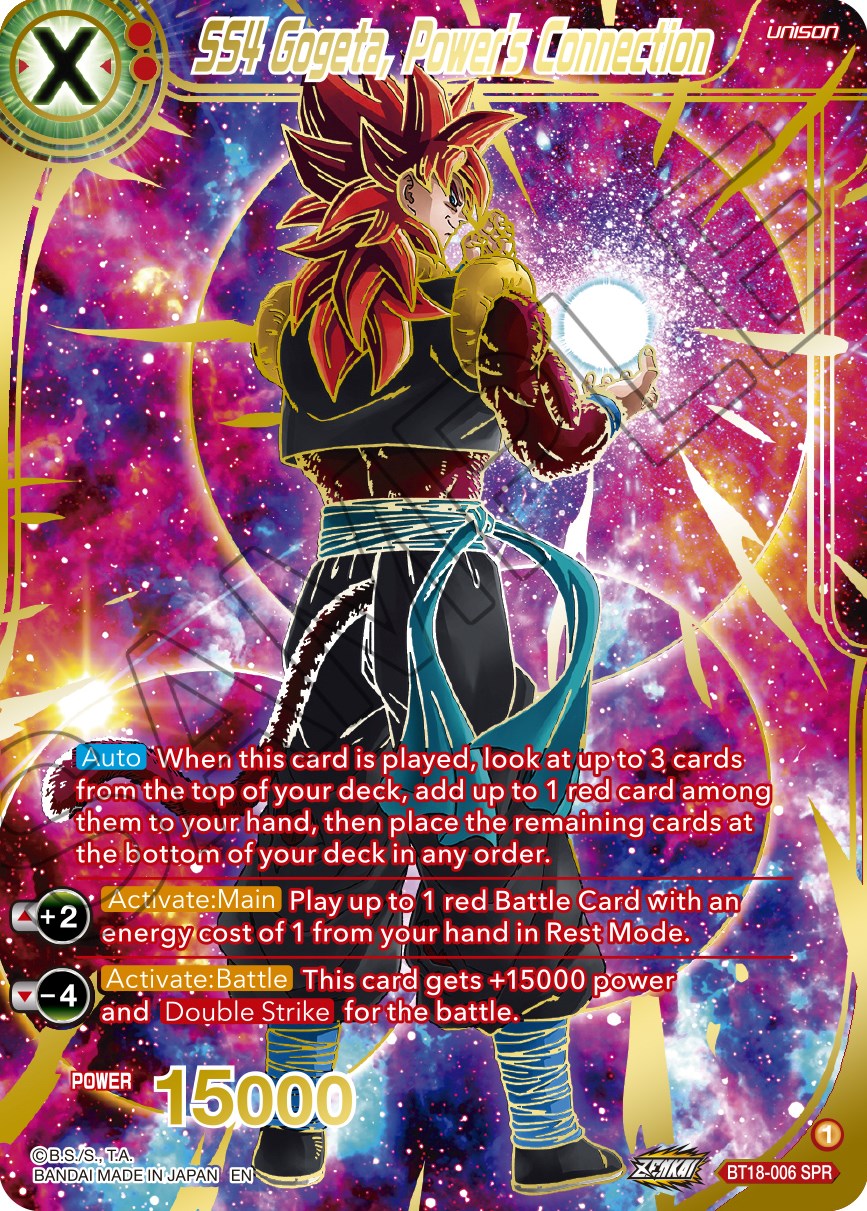 SS4 Gogeta, Power's Connection (SPR) (BT18-006) [Dawn of the Z-Legends] | Black Swamp Games