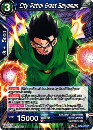 City Patrol Great Saiyaman [BT4-027] | Black Swamp Games