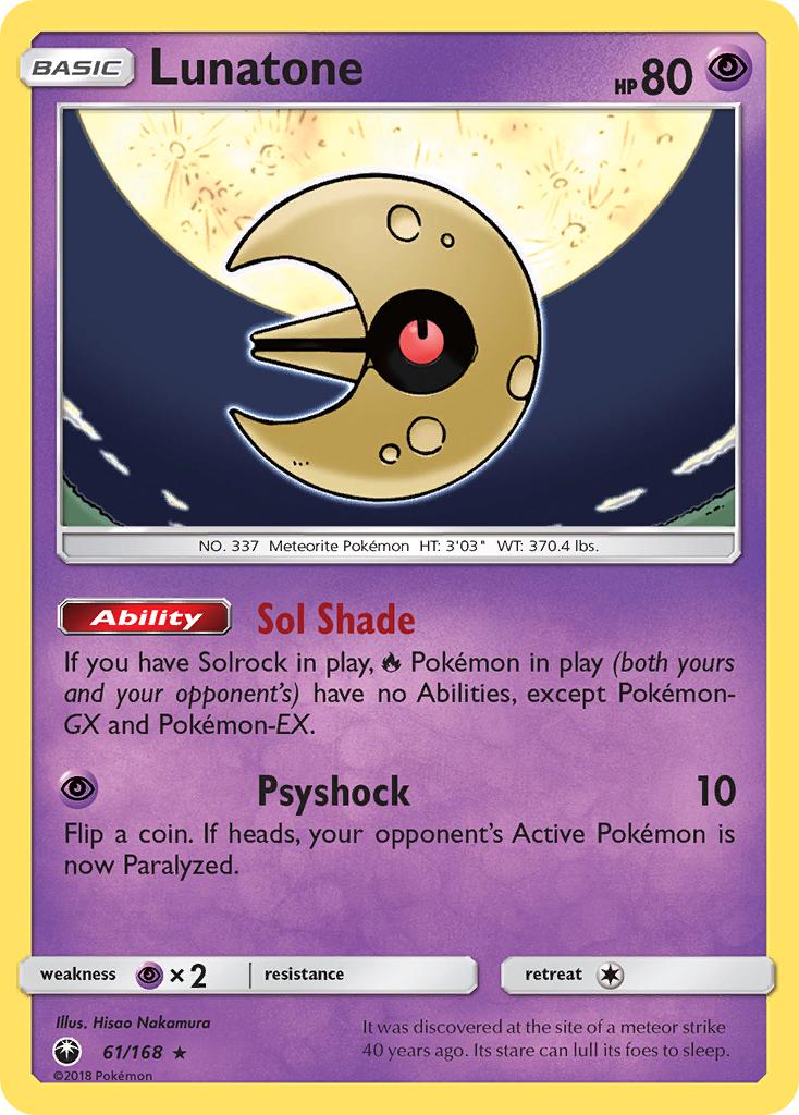 Lunatone (61/168) [Sun & Moon: Celestial Storm] | Black Swamp Games