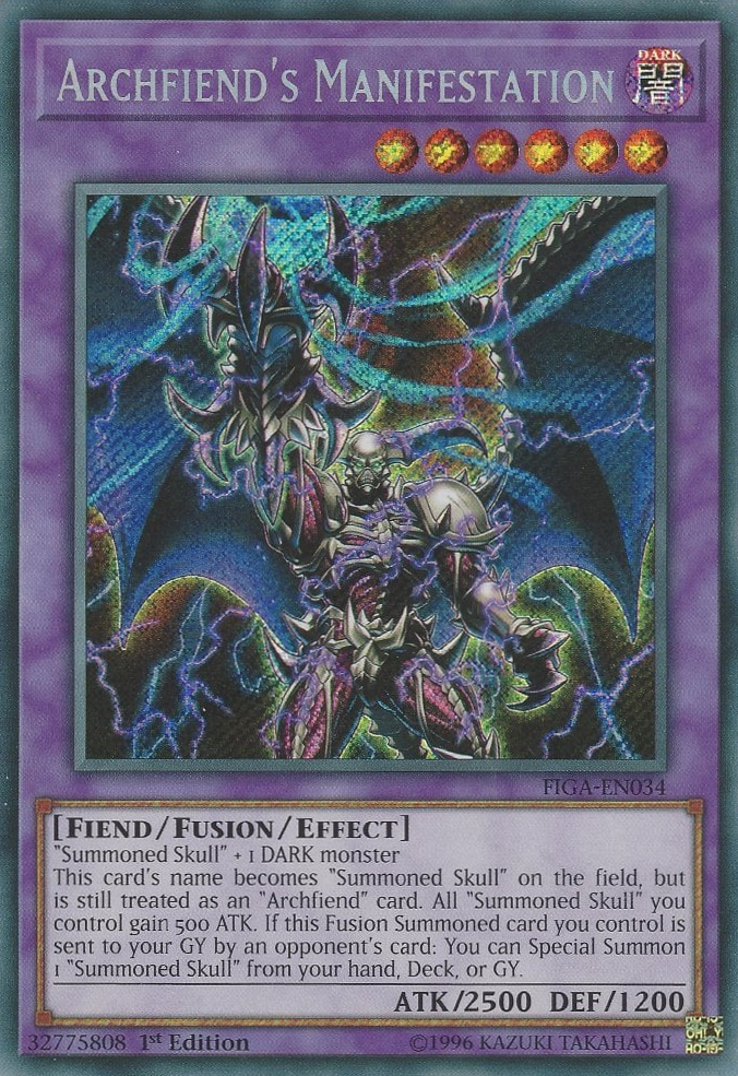 Archfiend's Manifestation [FIGA-EN034] Secret Rare | Black Swamp Games