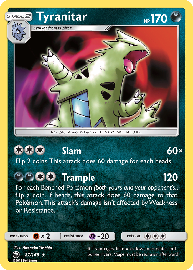 Tyranitar (87/168) [Sun & Moon: Celestial Storm] | Black Swamp Games