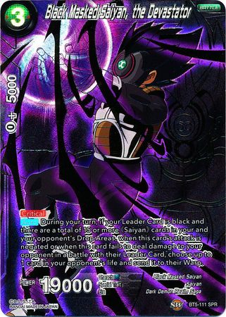 Black Masked Saiyan, the Devastator (SPR) (BT5-111) [Miraculous Revival] | Black Swamp Games