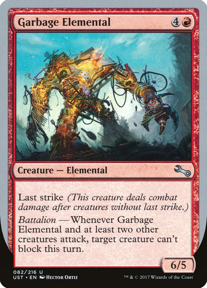 Garbage Elemental (6/5 Creature) [Unstable] | Black Swamp Games