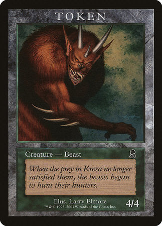 Beast Token (Odyssey) [Magic Player Rewards 2001] | Black Swamp Games