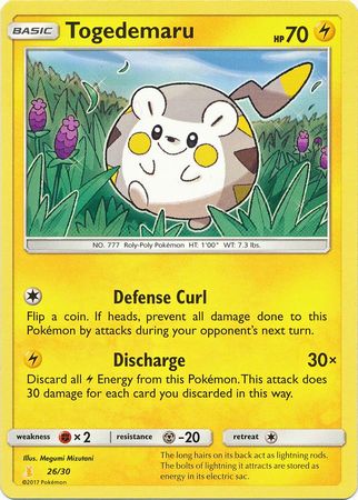 Togedemaru (26/30) [Sun & Moon: Trainer Kit - Alolan Raichu] | Black Swamp Games