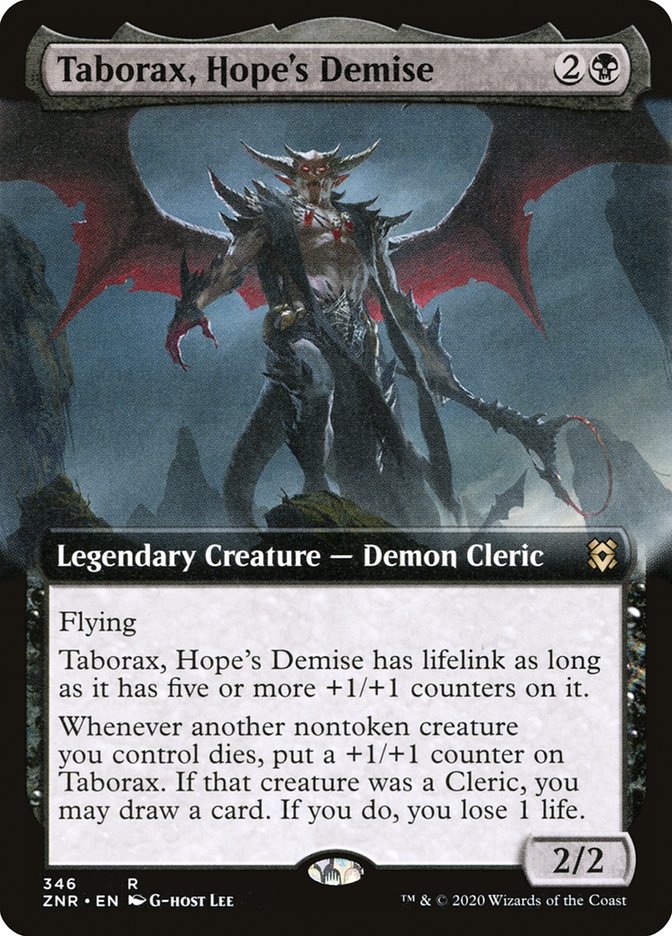 Taborax, Hope's Demise (Extended Art) [Zendikar Rising] | Black Swamp Games