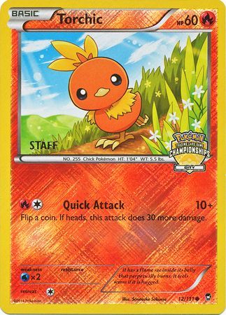 Torchic (12/111) (City Championship Promo Staff) [XY: Furious Fists] | Black Swamp Games