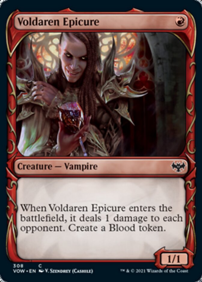 Voldaren Epicure (Showcase Fang Frame) [Innistrad: Crimson Vow] | Black Swamp Games