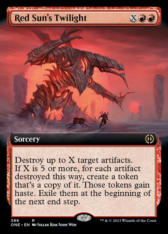 Red Sun's Twilight (Extended Art) [Phyrexia: All Will Be One] | Black Swamp Games