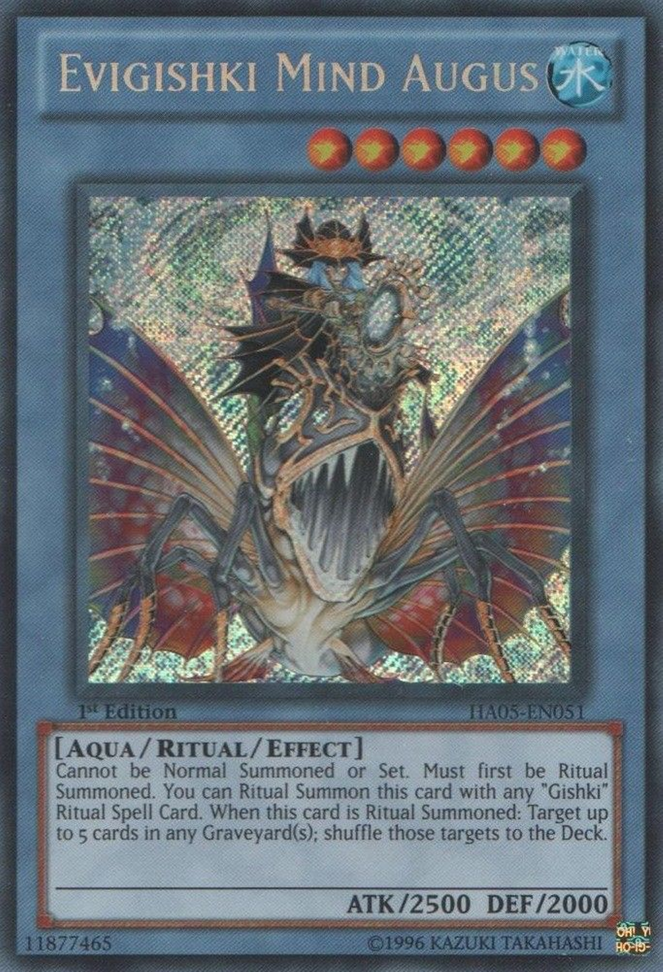 Evigishki Mind Augus [HA05-EN051] Secret Rare | Black Swamp Games