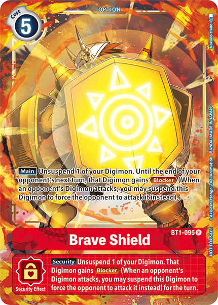 Brave Shield [BT1-095] (Dash Pack) [Release Special Booster Ver.1.5 Promos] | Black Swamp Games