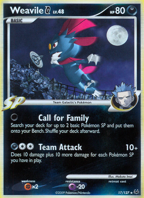 Weavile G (17/127) [Platinum: Base Set] | Black Swamp Games