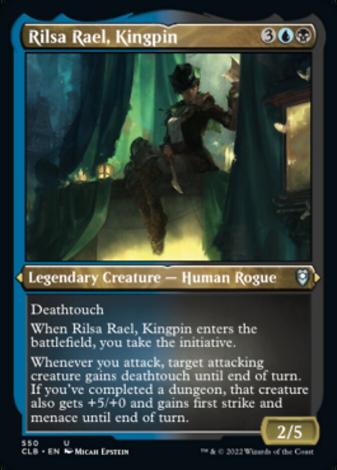 Rilsa Rael, Kingpin (Foil Etched) [Commander Legends: Battle for Baldur's Gate] | Black Swamp Games