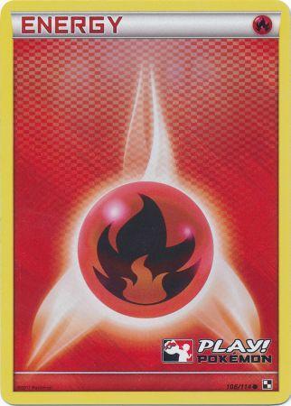 Fire Energy (106/114) (Play Pokemon Promo) [Black & White: Base Set] | Black Swamp Games