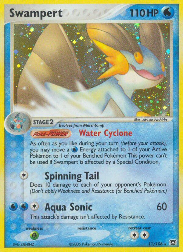 Swampert (11/106) (Theme Deck Exclusive) [EX: Emerald] | Black Swamp Games