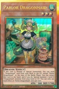 Parlor Dragonmaid [MAGO-EN023] Gold Rare | Black Swamp Games