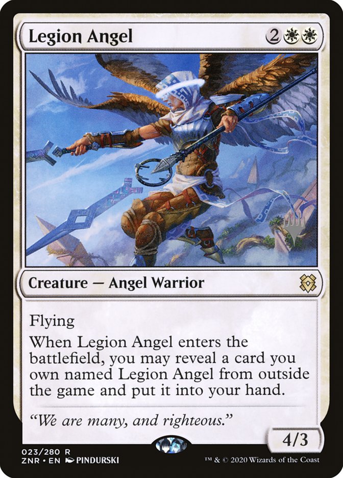 Legion Angel (Promo Pack) [Zendikar Rising Promos] | Black Swamp Games