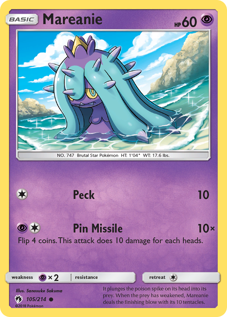 Mareanie (105/214) [Sun & Moon: Lost Thunder] | Black Swamp Games