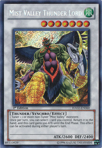 Mist Valley Thunder Lord [HA02-EN060] Secret Rare | Black Swamp Games