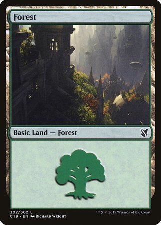 Forest (302) [Commander 2019] | Black Swamp Games